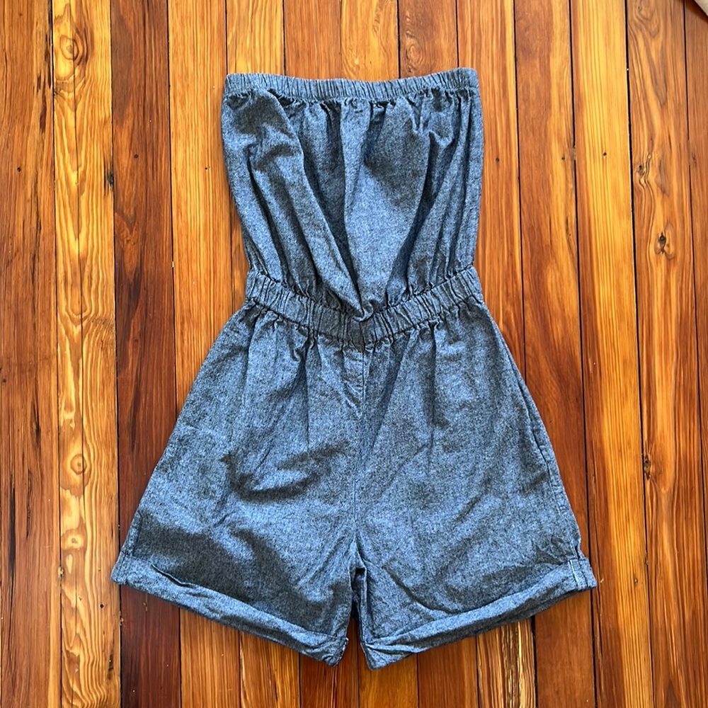 Vintage American Apparel Chambray Romper